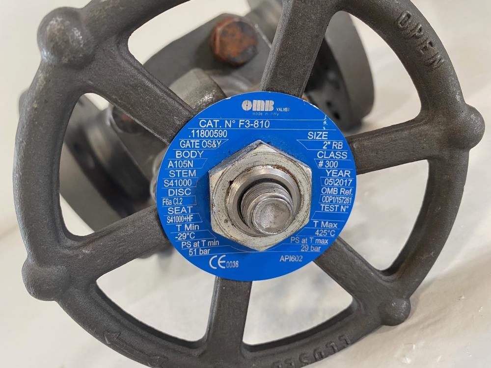 OMB 2” RB 300# A105N Gate Valve F3-810